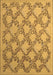 Machine Washable Persian Brown Traditional Rug, wshtr1338brn