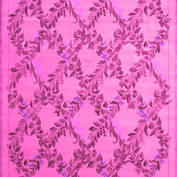 Machine Washable Persian Pink Traditional Rug, wshtr1338pnk