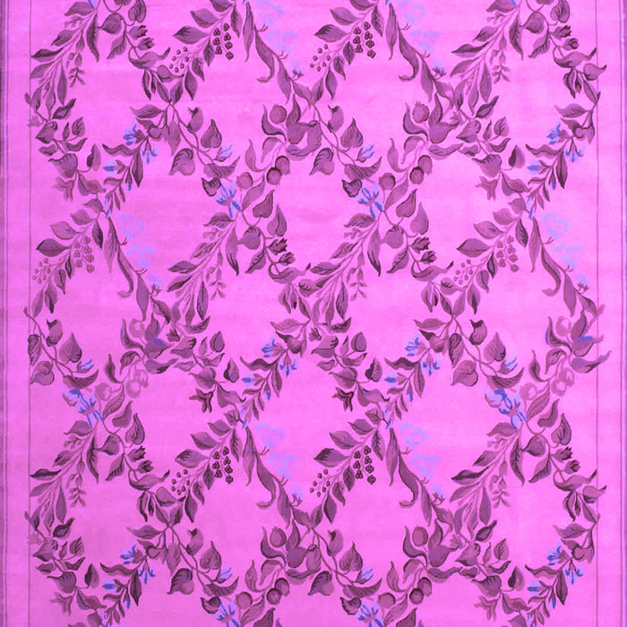 Machine Washable Persian Purple Traditional Area Rugs, wshtr1338pur