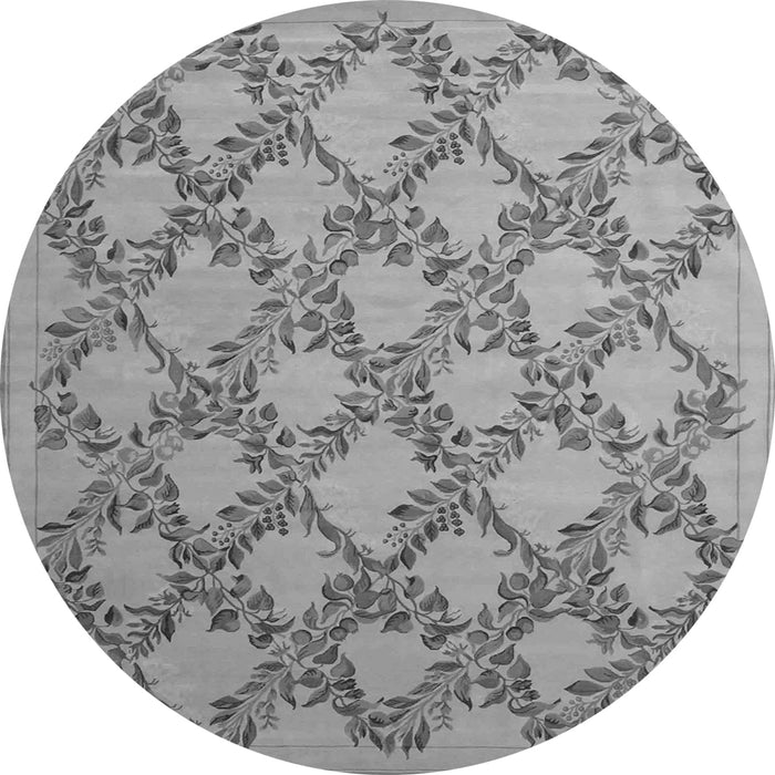 Square Persian Gray Traditional Rug, tr1338gry