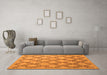 Machine Washable Persian Orange Traditional Area Rugs in a Living Room, wshtr1338org