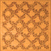 Serging Thickness of Persian Orange Traditional Rug, tr1338org