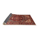 Sideview of Traditional Orange Salmon Pink Persian Rug, tr1339