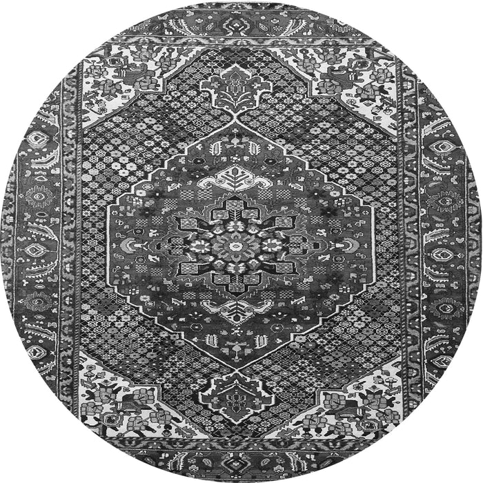 Square Persian Gray Traditional Rug, tr1339gry