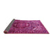 Sideview of Persian Pink Traditional Rug, tr1339pnk