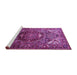 Sideview of Machine Washable Persian Purple Traditional Area Rugs, wshtr1339pur