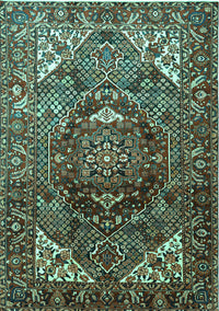 Persian Turquoise Traditional Rug, tr1339turq