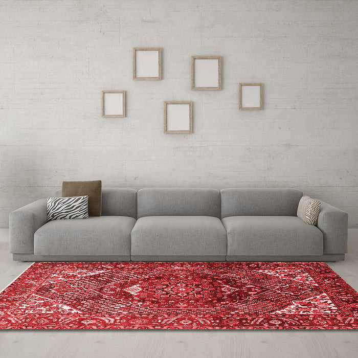 Traditional Red Washable Rugs