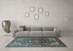 Machine Washable Persian Light Blue Traditional Rug in a Living Room, wshtr1339lblu