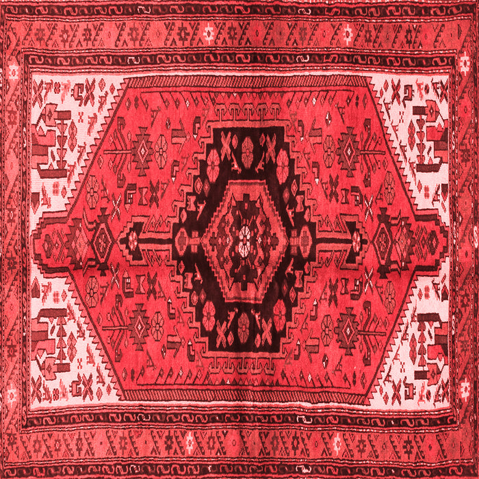 Machine Washable Persian Red Traditional Rug, wshtr133red
