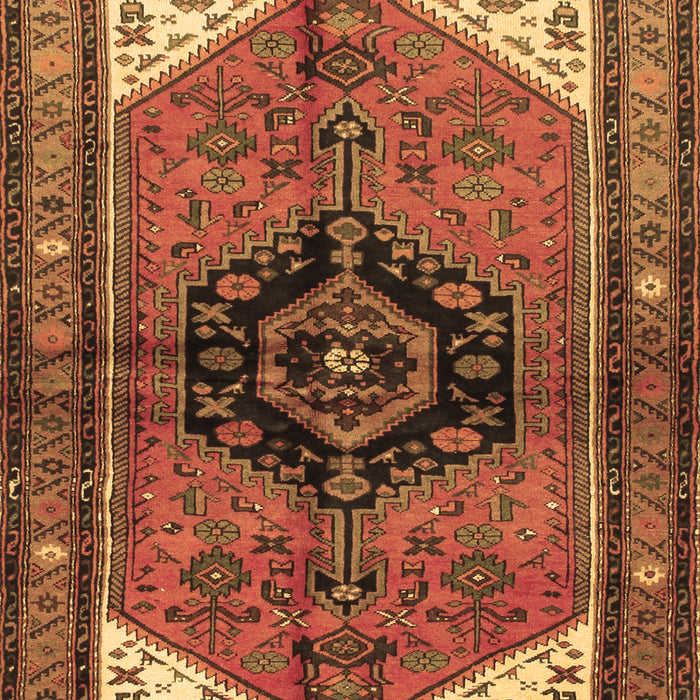 Machine Washable Persian Brown Traditional Rug, wshtr133brn