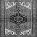 Serging Thickness of Persian Gray Traditional Rug, tr133gry