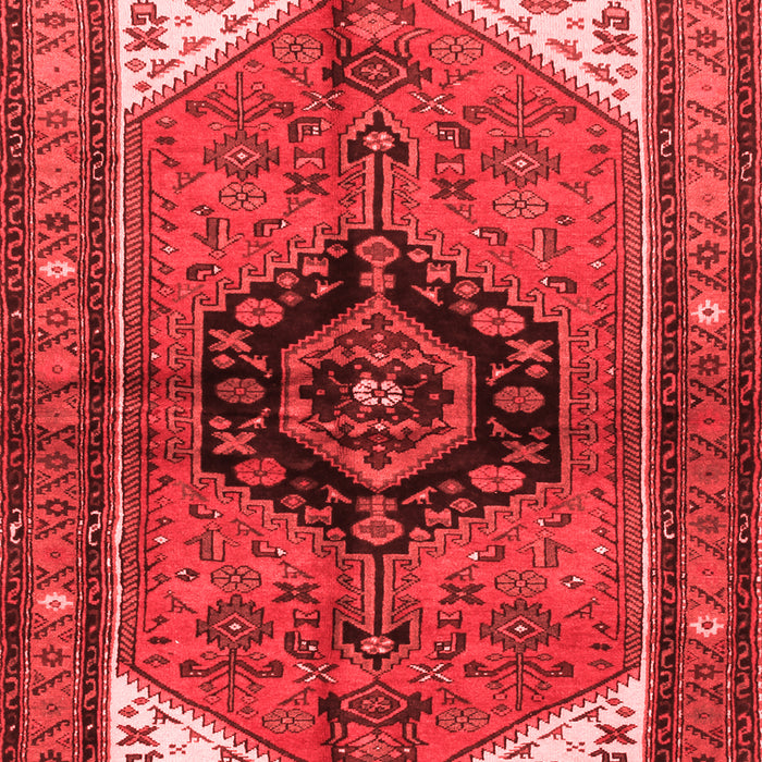 Machine Washable Persian Red Traditional Rug, wshtr133red