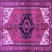 Square Persian Purple Traditional Rug, tr133pur