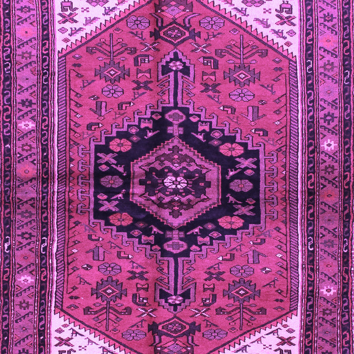 Machine Washable Persian Purple Traditional Area Rugs, wshtr133pur