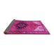 Sideview of Persian Pink Traditional Rug, tr133pnk