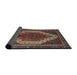 Sideview of Traditional Dark Almond Brown Persian Rug, tr1340