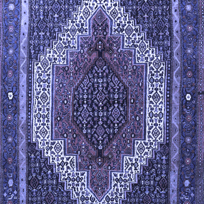 Machine Washable Persian Blue Traditional Rug, wshtr1340blu