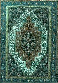 Persian Turquoise Traditional Rug, tr1340turq