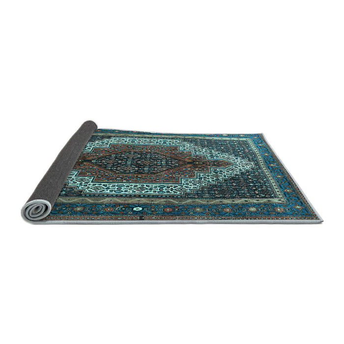 Sideview of Persian Light Blue Traditional Rug, tr1340lblu