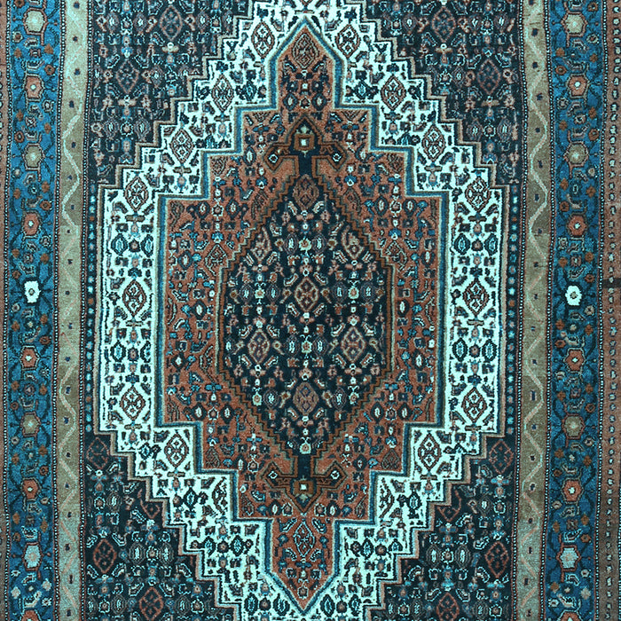 Machine Washable Persian Light Blue Traditional Rug, wshtr1340lblu
