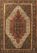 Machine Washable Persian Brown Traditional Rug, wshtr1340brn