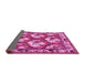 Sideview of Persian Pink Traditional Rug, tr1341pnk