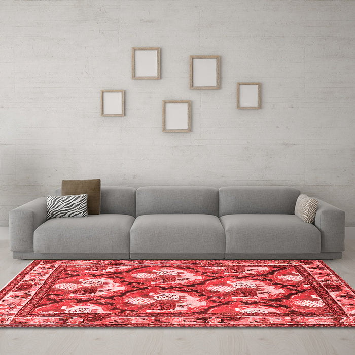 Traditional Red Washable Rugs