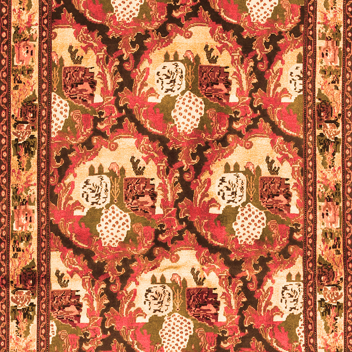 Persian Orange Traditional Rug, tr1341org