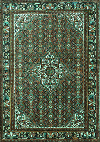 Persian Turquoise Traditional Rug, tr1342turq