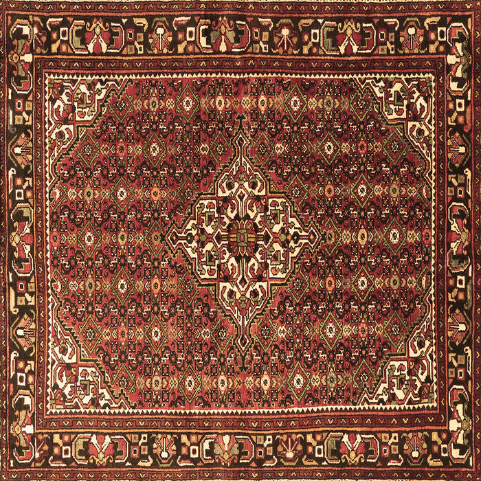 Square Machine Washable Persian Brown Traditional Rug, wshtr1342brn