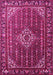 Machine Washable Persian Pink Traditional Rug, wshtr1342pnk