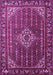 Machine Washable Persian Purple Traditional Area Rugs, wshtr1342pur