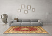 Machine Washable Persian Brown Traditional Rug in a Living Room,, wshtr1343brn