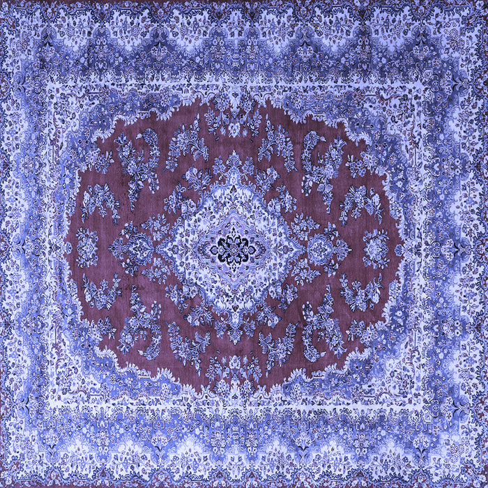Square Persian Blue Traditional Rug, tr1343blu
