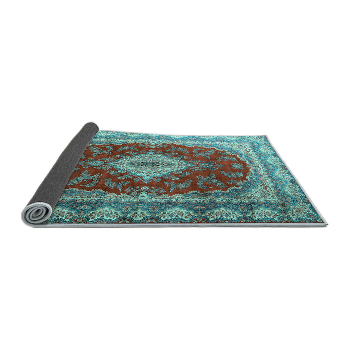 Sideview of Persian Light Blue Traditional Rug, tr1343lblu