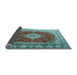 Sideview of Persian Light Blue Traditional Rug, tr1343lblu