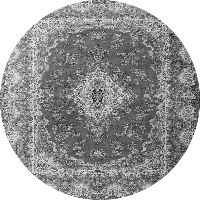 Square Persian Gray Traditional Rug, tr1343gry