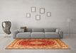 Machine Washable Persian Orange Traditional Area Rugs in a Living Room, wshtr1343org