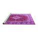 Sideview of Machine Washable Persian Purple Traditional Area Rugs, wshtr1343pur