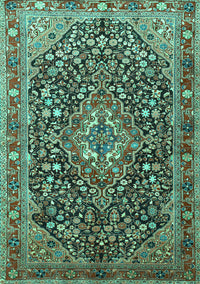 Persian Turquoise Traditional Rug, tr1344turq