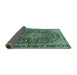 Sideview of Persian Turquoise Traditional Rug, tr1344turq