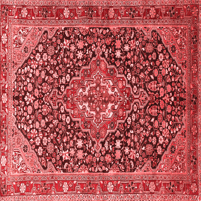 Machine Washable Persian Red Traditional Rug, wshtr1344red