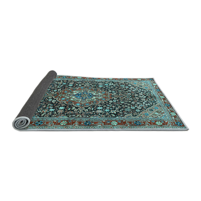Sideview of Persian Light Blue Traditional Rug, tr1344lblu
