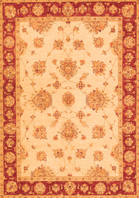 Oriental Orange Traditional Rug, tr1345org