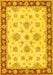 Machine Washable Oriental Yellow Traditional Rug, wshtr1345yw