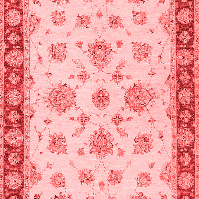 Machine Washable Oriental Red Traditional Rug, wshtr1345red