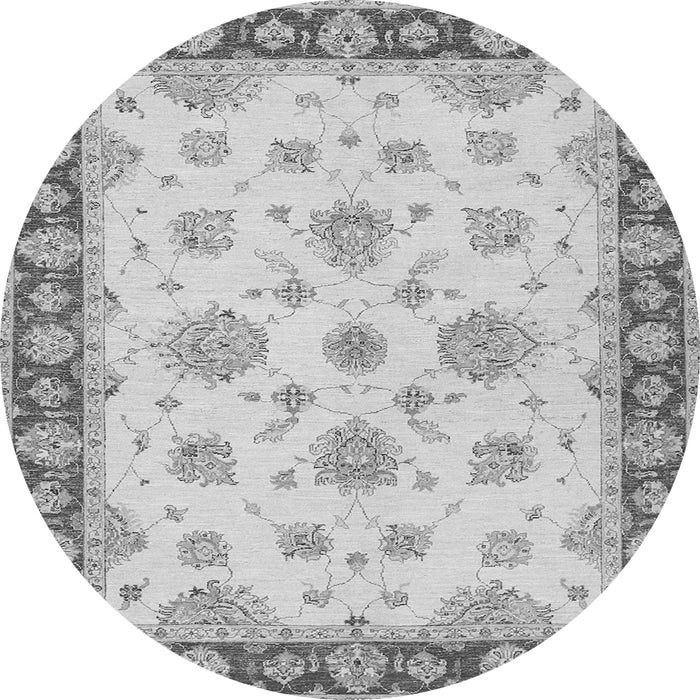Square Oriental Gray Traditional Rug, tr1345gry
