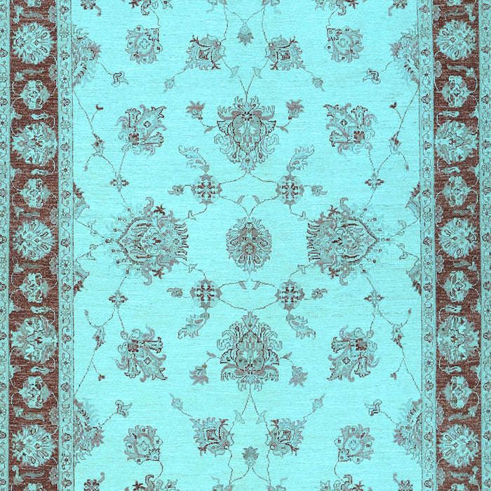 Oriental Light Blue Traditional Rug, tr1345lblu