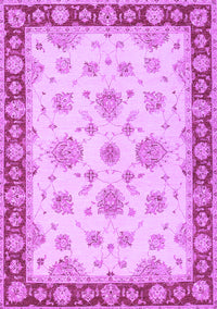 Oriental Purple Traditional Rug, tr1345pur